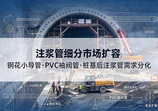 永宁注浆管细分市场扩容，隧道钢花小导管、PVC 袖阀管、桩基后注浆管需求分化